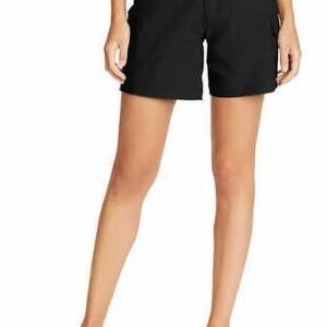 Eddie Bauer Black Summer Trail Shorts Women’s Size 12 - Hiking, vacation, casual